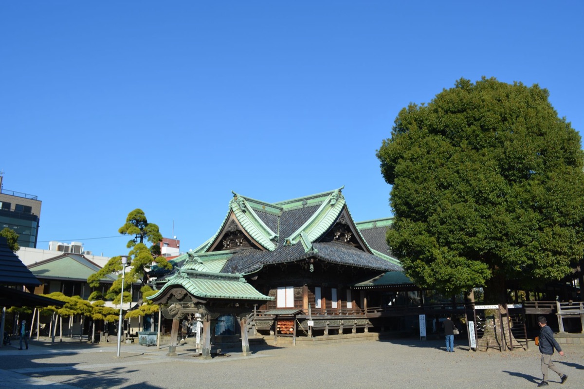 Osaka shrine courtyard