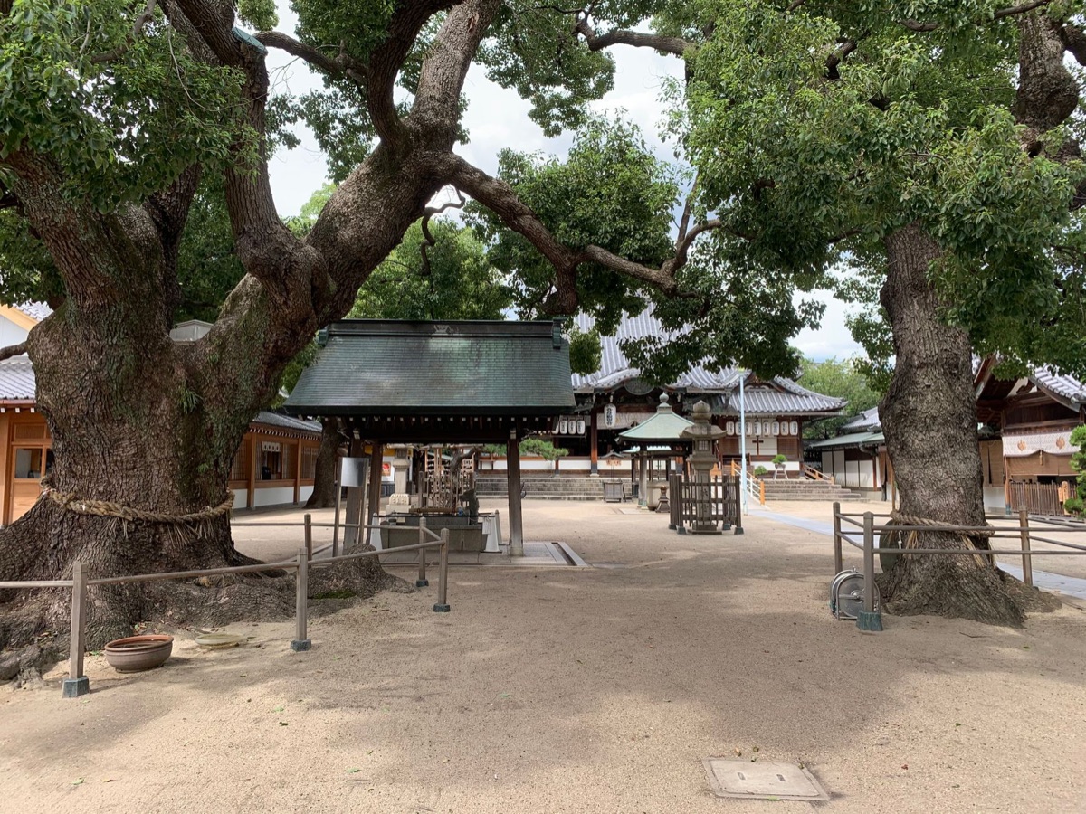 大阪神社與參拜者