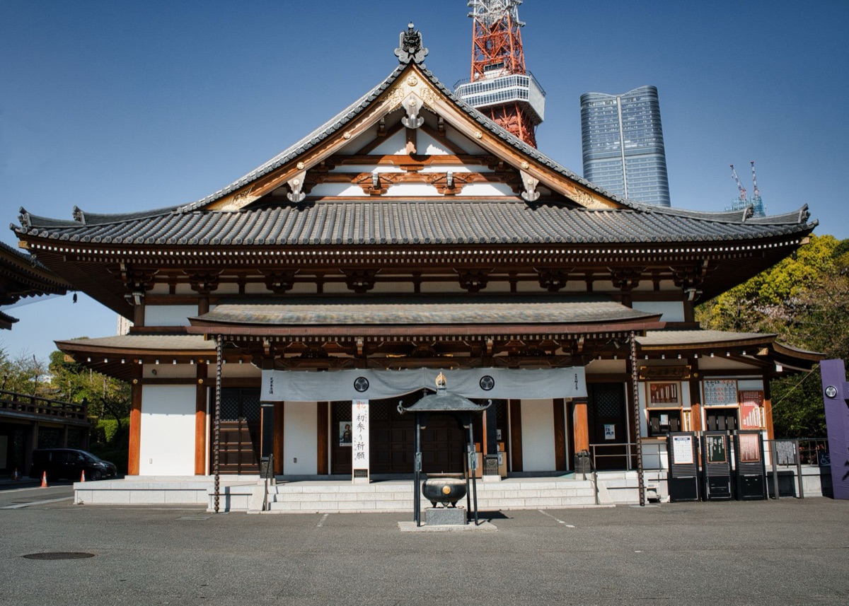 Historical and modern architecture of shinsekai